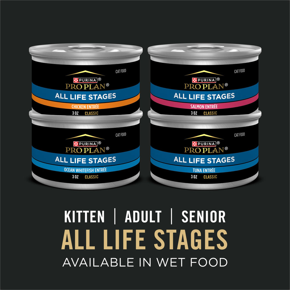 Purina Pro Plan All Life Stages foyer multi-chats, alimentation commune.