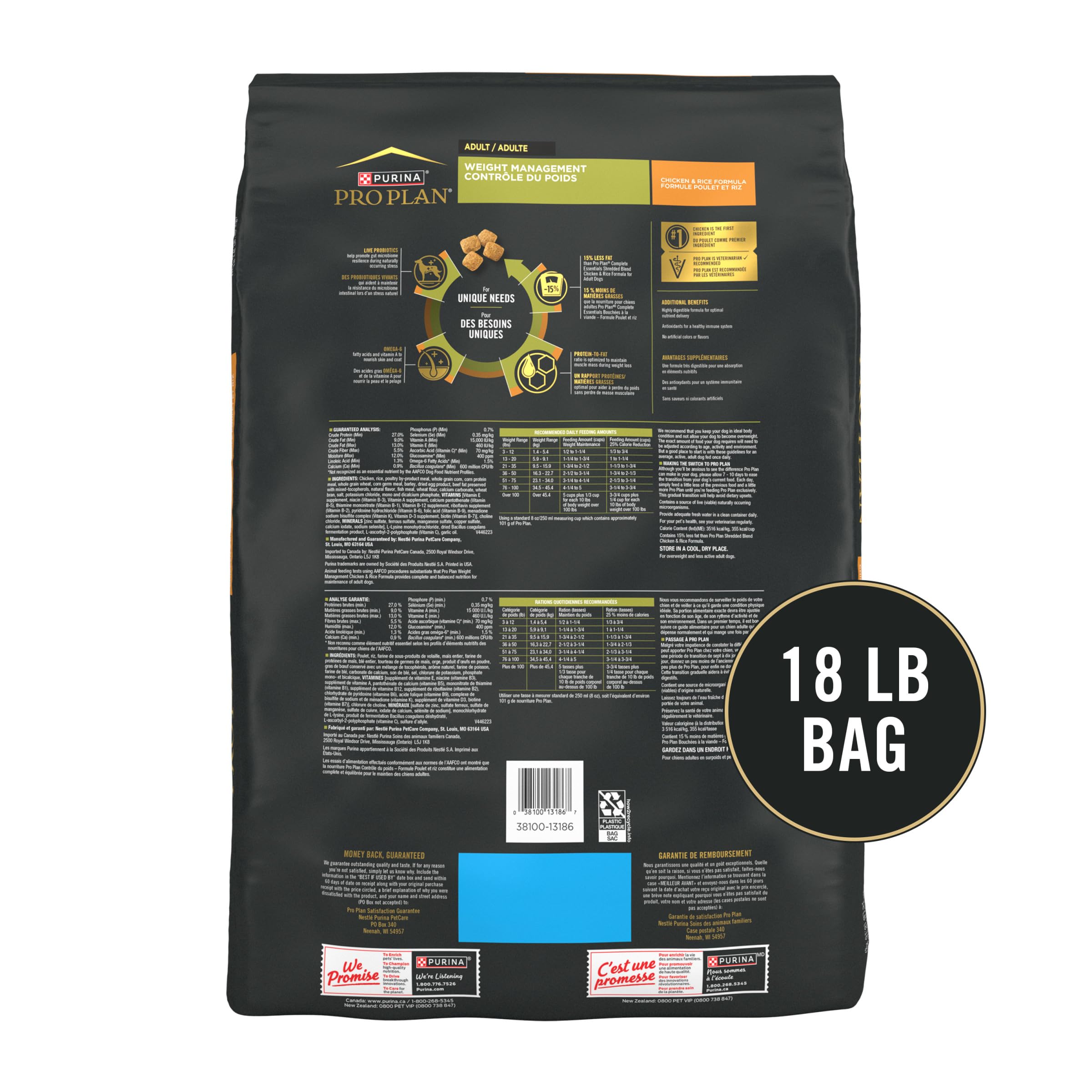 Purina Pro Plan ancienne denomination FOCUS pour poids gestion.