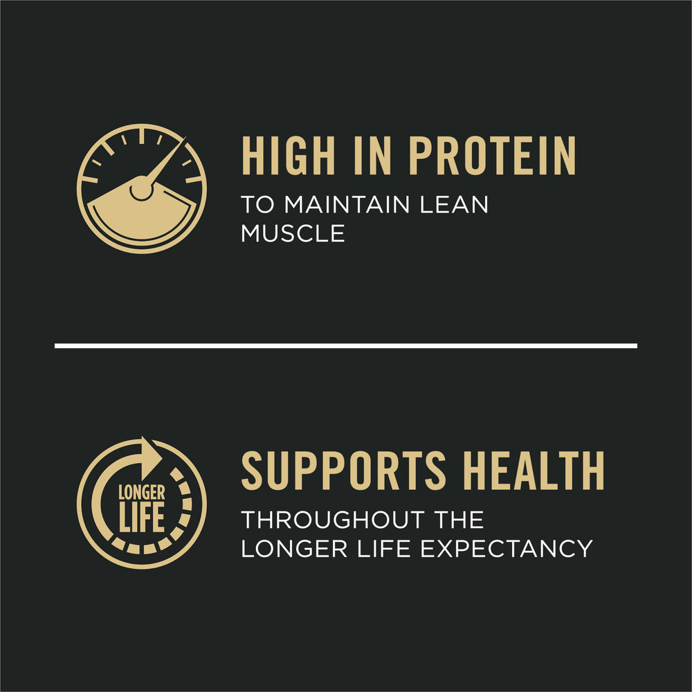 Ingrédients réels boeuf pur et haricots verts dans Purina Pro Plan.