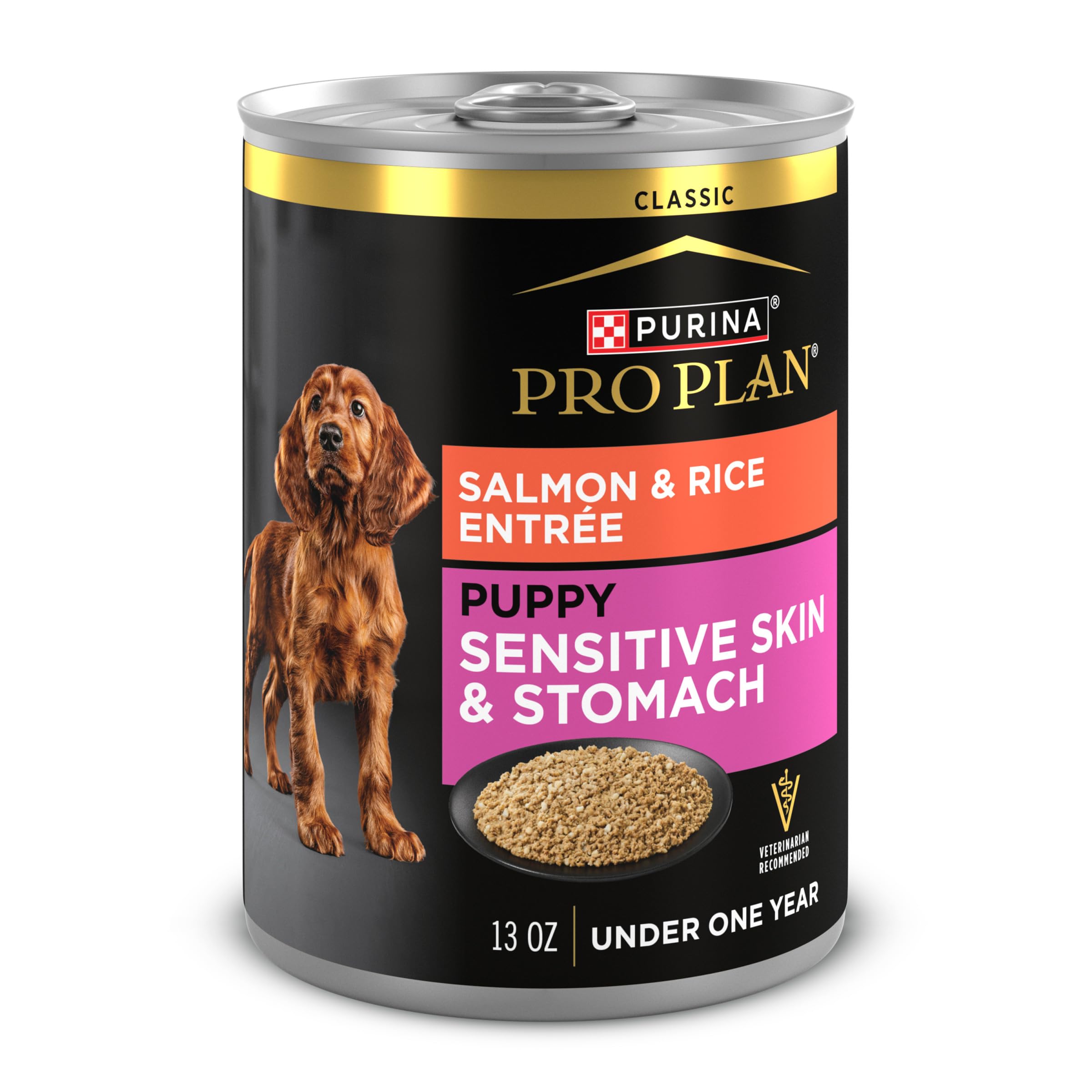 Purina Pro Plan chiots, boîte saumon-riz, repas délicieux et digeste.