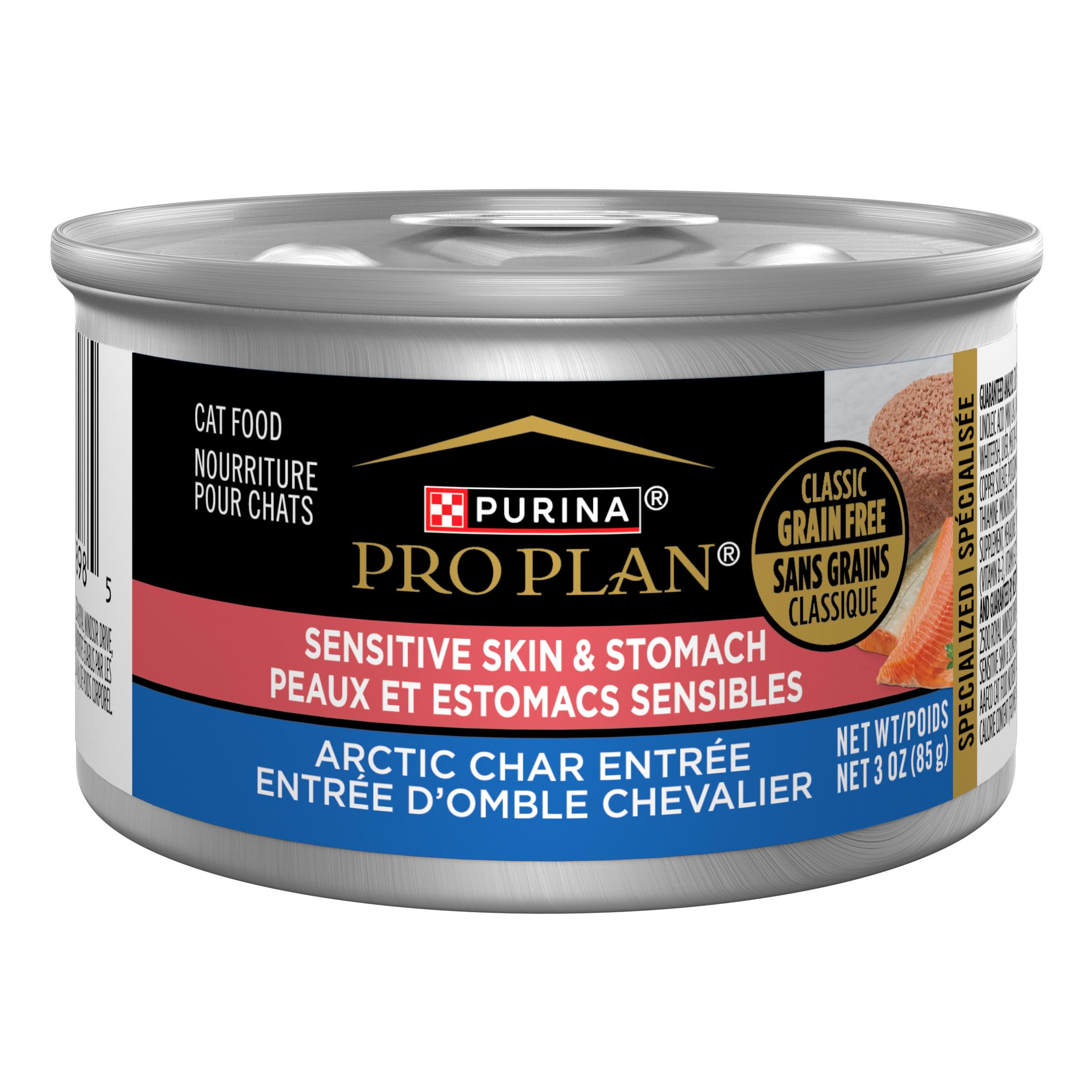 Purina Pro Plan Chat sensible - bocal pull-top pâté Arctic Char, digestion facilitée