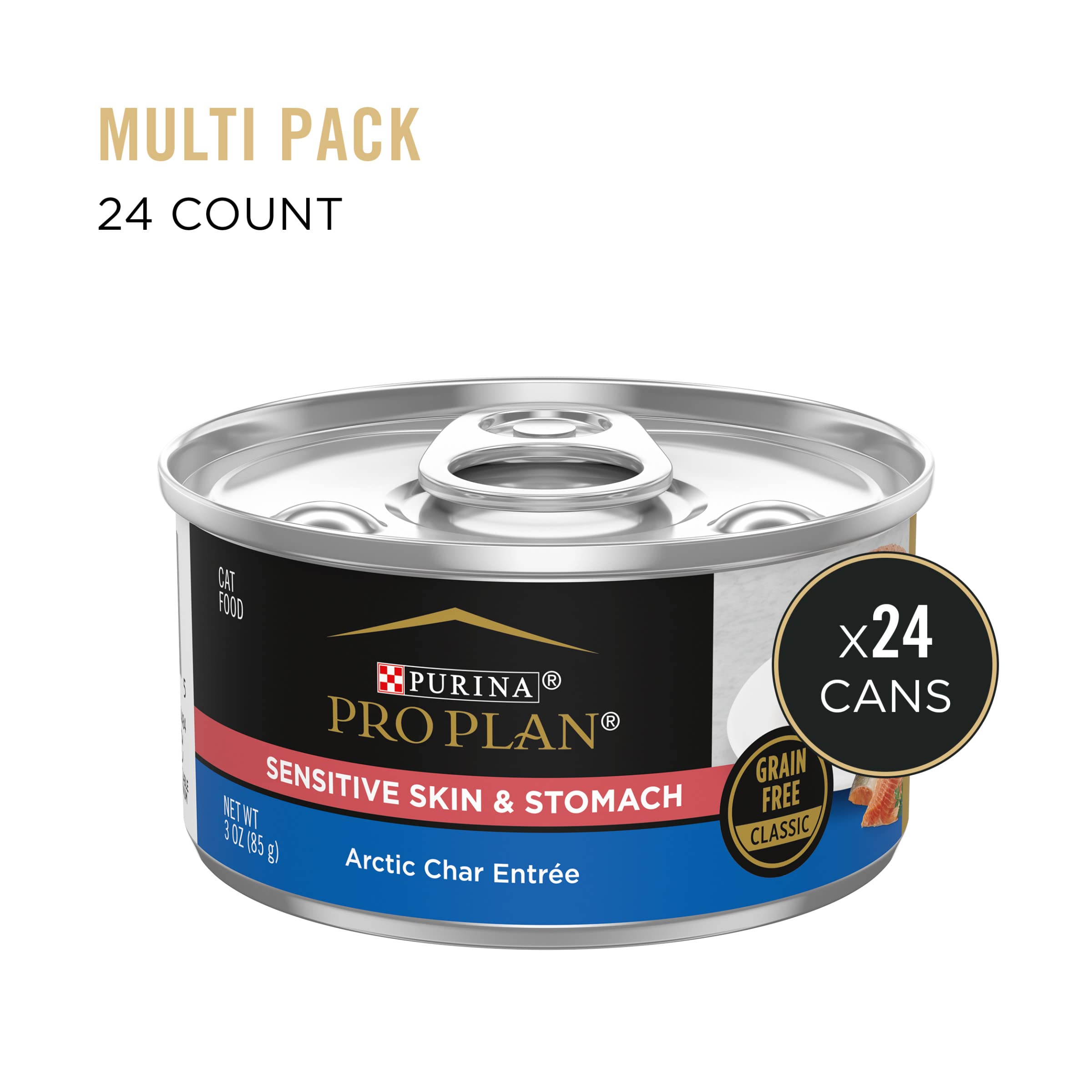 Purina Pro Plan Chat sensible - ingrédients naturels et sans céréales du pâté Arctic Char