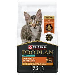 Purina Pro Plan Chaton croquettes poulet et riz, favorisant croissance et appétit.