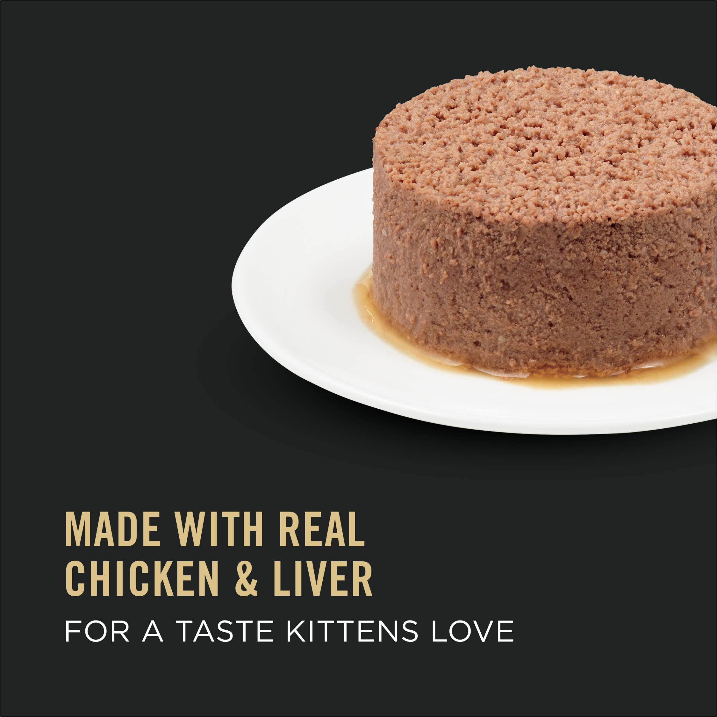 Purina Pro Plan Chaton pâté poulet et foie, aspect appétissant et nourrissant