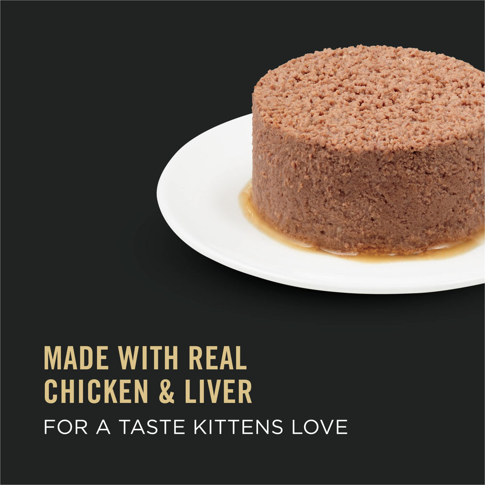 Purina Pro Plan Chaton pâté poulet et foie, aspect appétissant et nourrissant