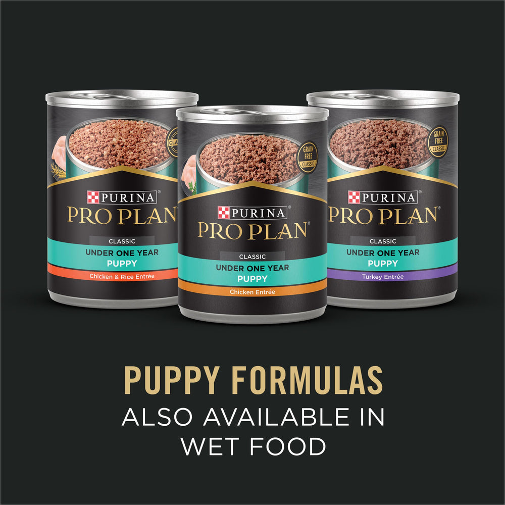 Purina Pro Plan chiot sans colorants ni arômes artificiels.