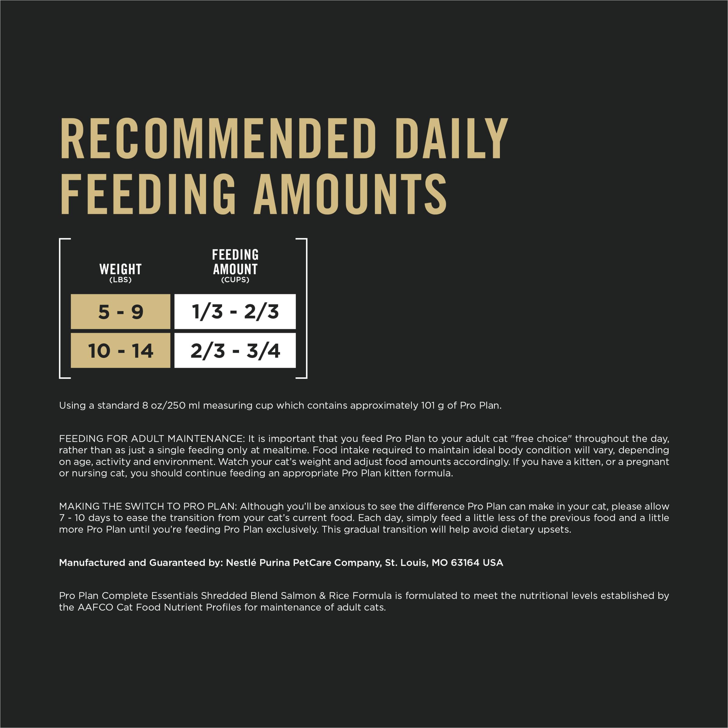Formule effilochée saumon et riz de Purina Pro Plan.