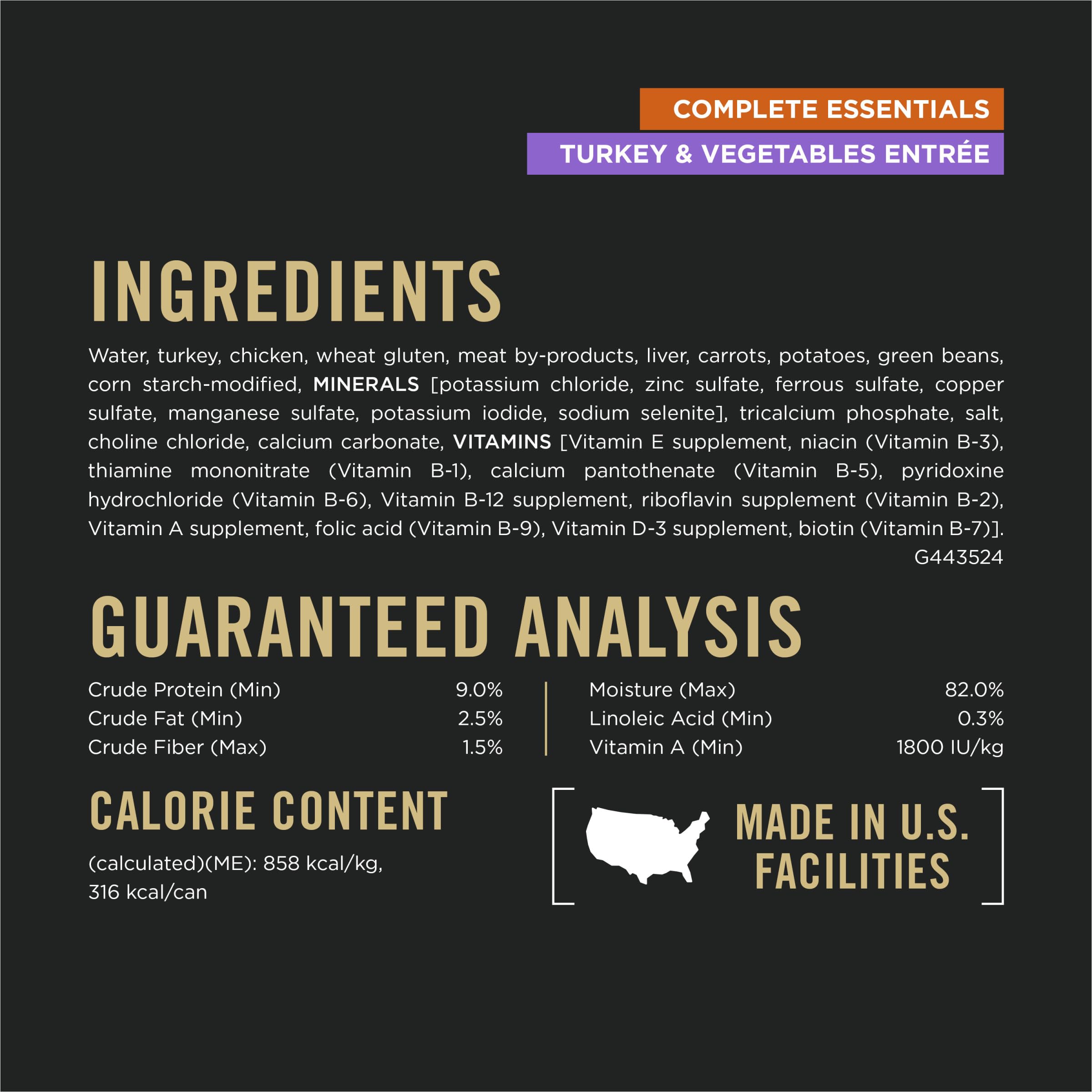 Purina Pro Plan Essentiels Complets Dinde Entree Sauce, portions pratiques.