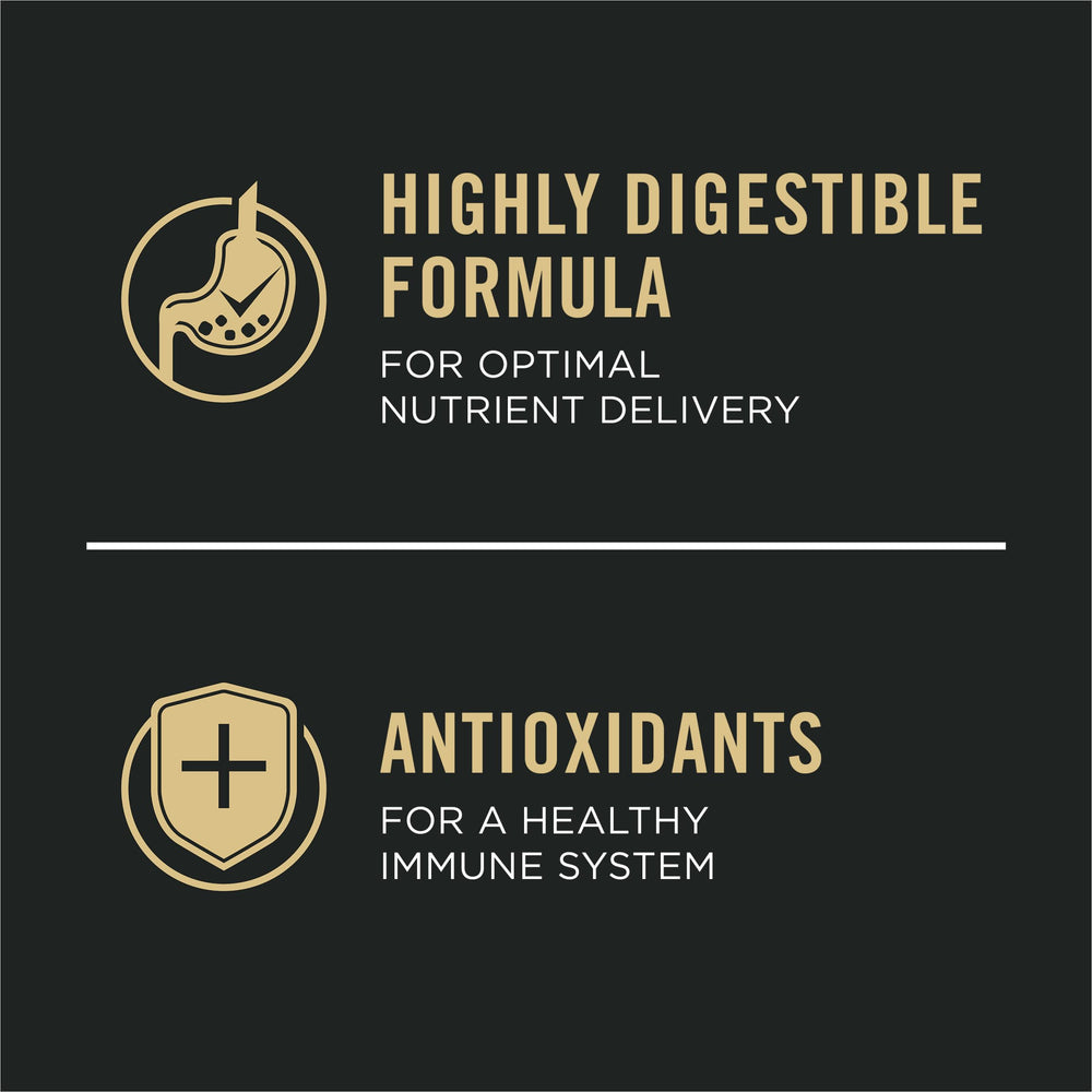 Purina Pro Plan Complete Essentials dinde et riz, probiotiques et fibres prébiotiques.