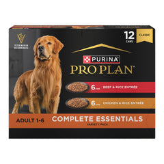 Purina Pro Plan Complete Essentials poulet-riz-entree, assiette appétissante pour chien actif