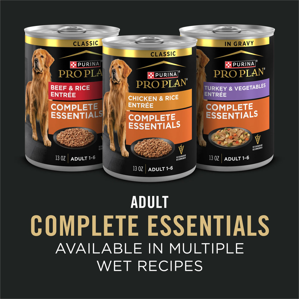 Purina Pro Plan Complete Essentials texture double croquettes et morceaux.