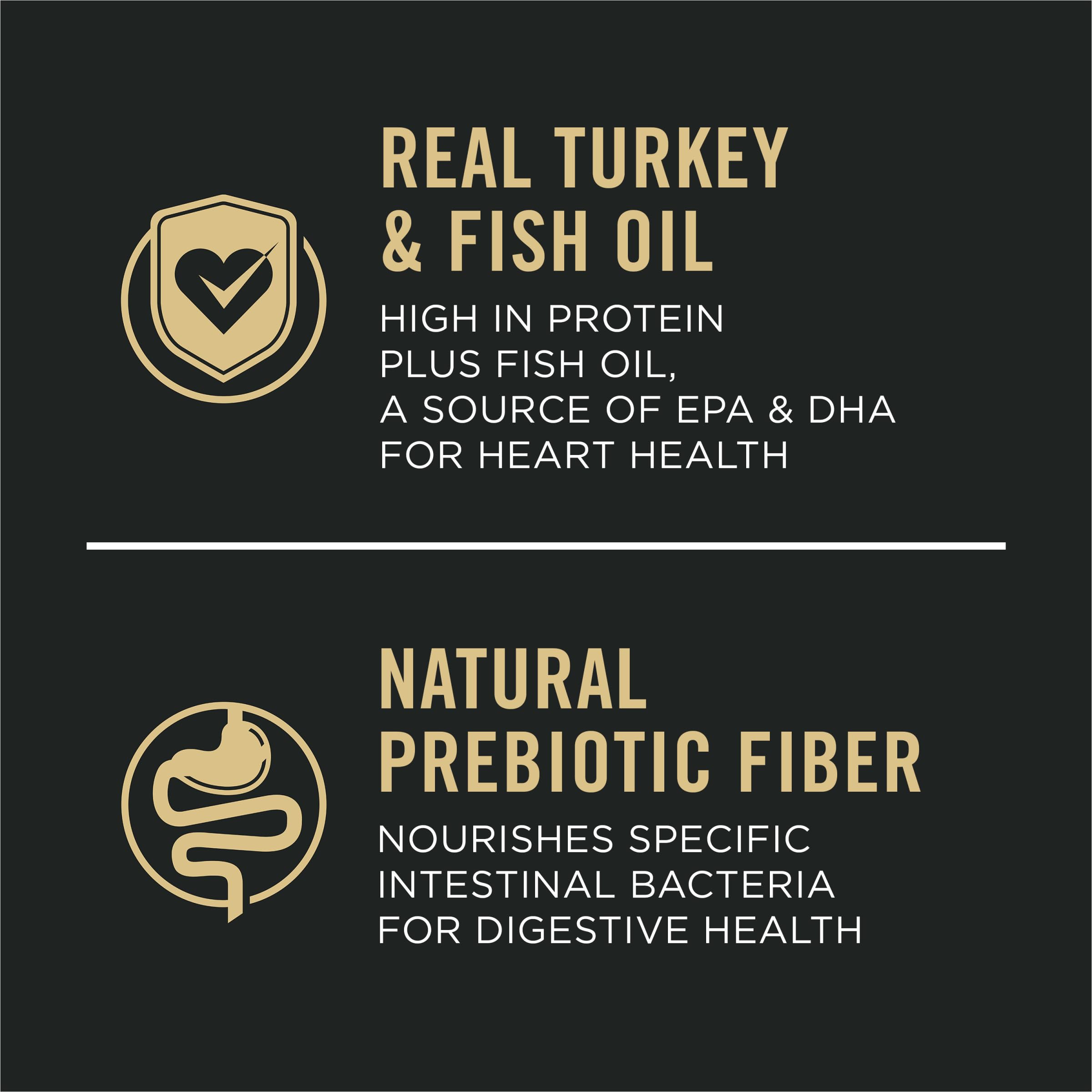 Purina Pro Plan croquettes dinde-avoine digestion douce, texture croquante.