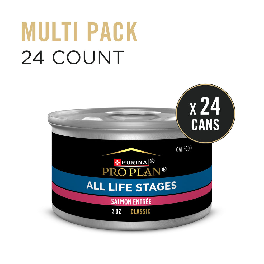 Purina Pro Plan Saumon Pâté Entree — DHA pour développement cérébral et vision.