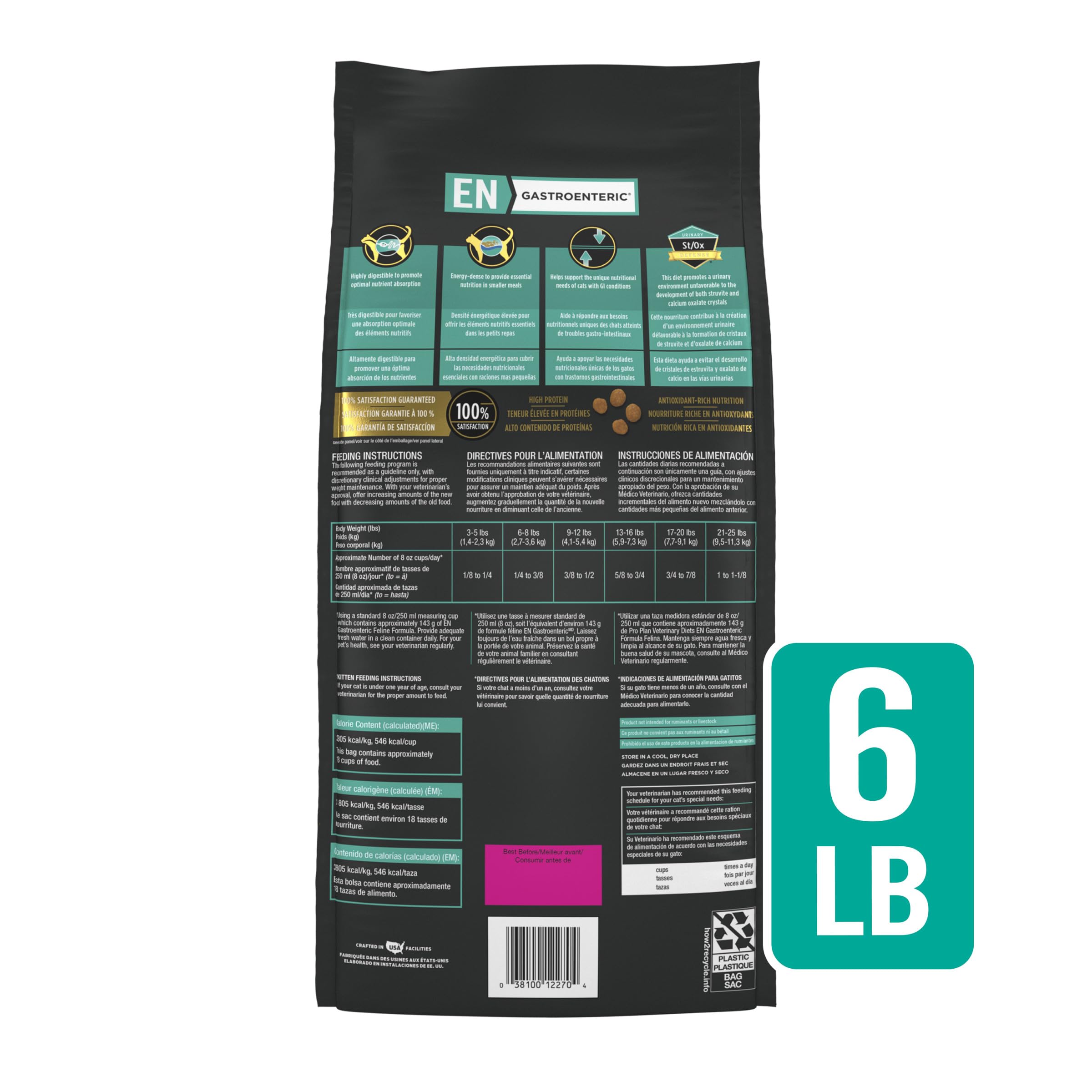 Purina Pro Plan Vet Diets: digestion potentiellement facilitée grâce à la formule.