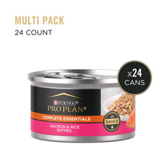 Purina Pro Plan Entree Sauce Saumon et Riz, plat humide en sauce idéal pour chats.