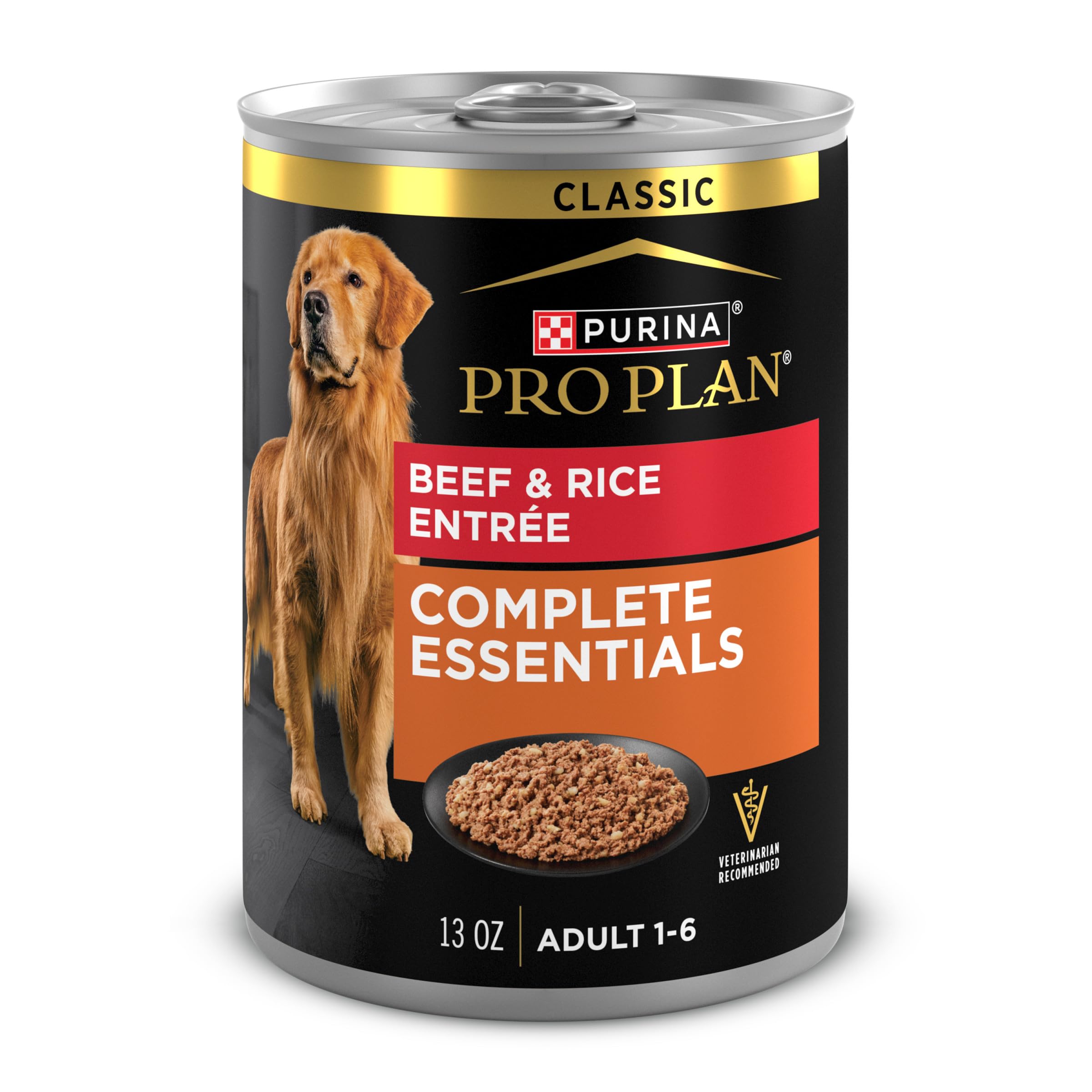 Purina Pro Plan Essentials Classics Pâté Boeuf Riz emballage attractif