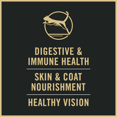 Purina Pro Plan Essentiels Complets – probiotiques vivants pour digestion et immunité.