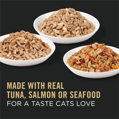 Purina Pro Plan Essentiels Poisson réel, protéines élevées pour muscles.