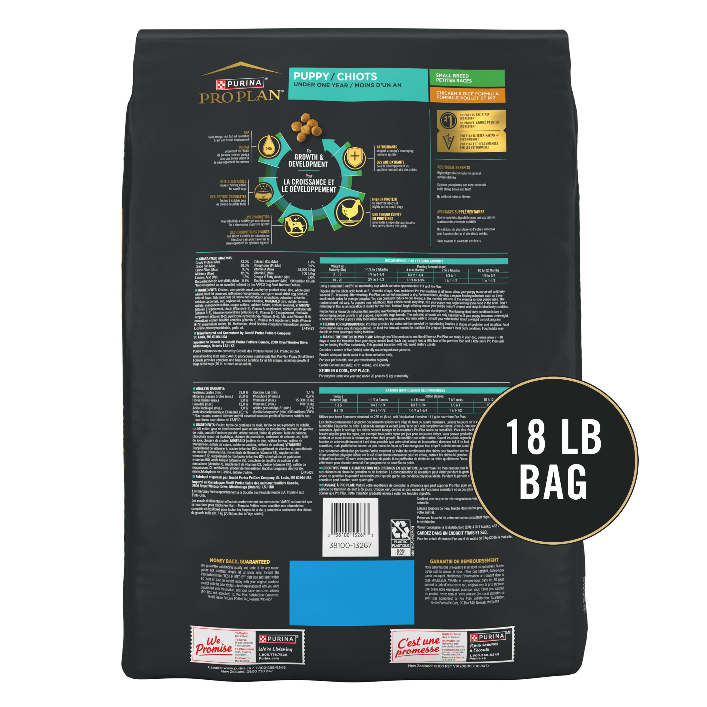 Purina Pro Plan Format Petit Morceau: croquettes faciles à mâcher