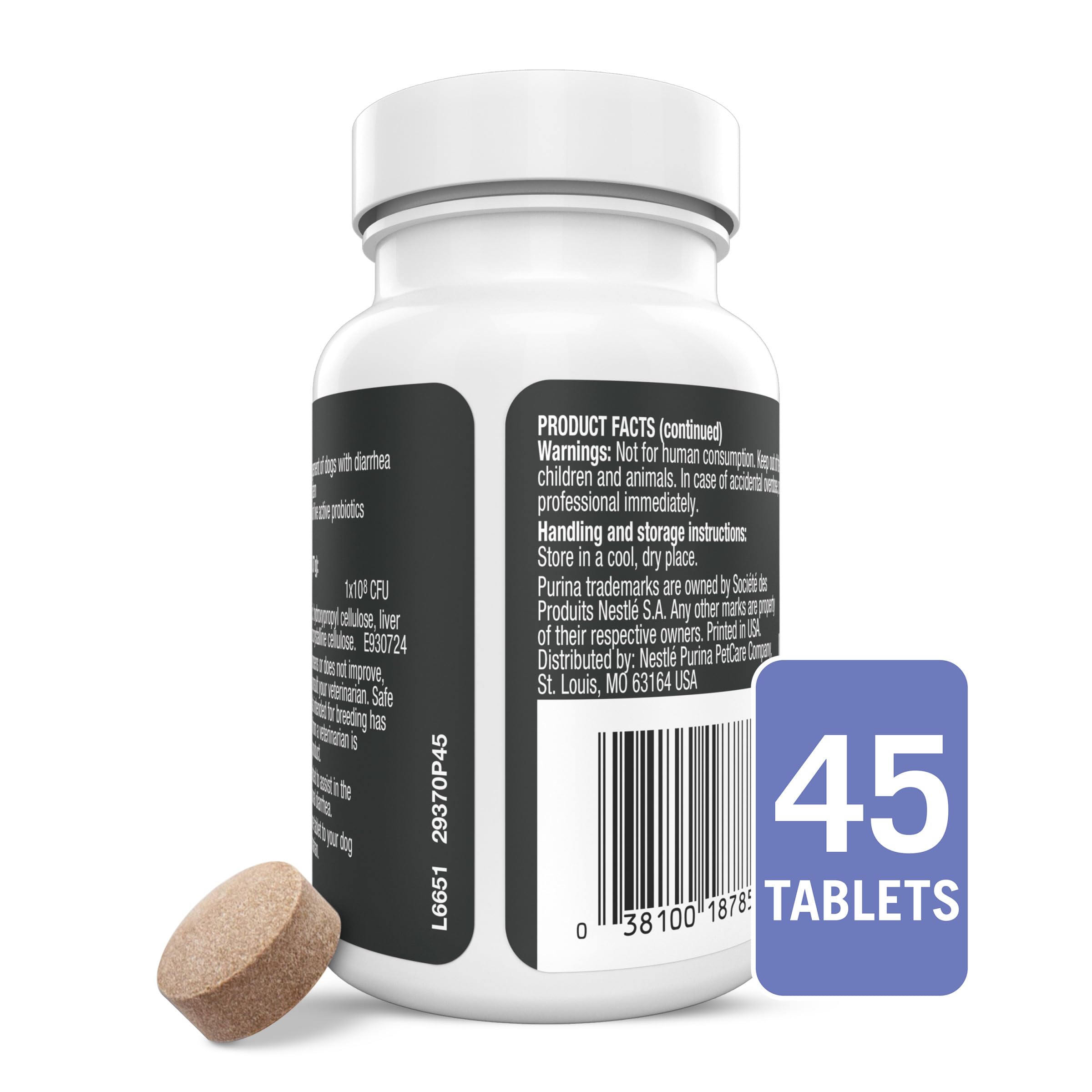 FortiFlora Purina: flacon pratique et stabilité grâce à la microencapsulation.