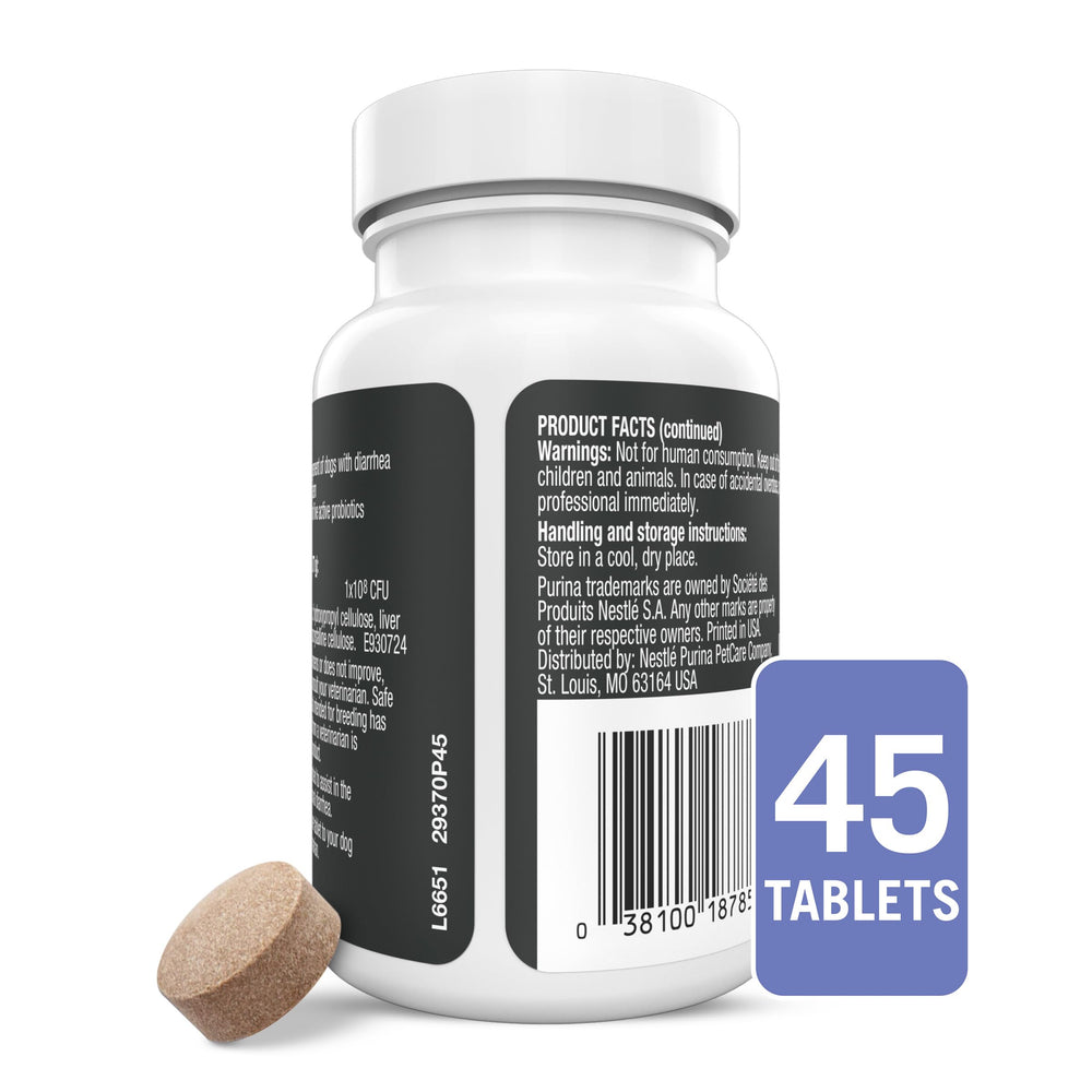 FortiFlora Purina: flacon pratique et stabilité grâce à la microencapsulation.