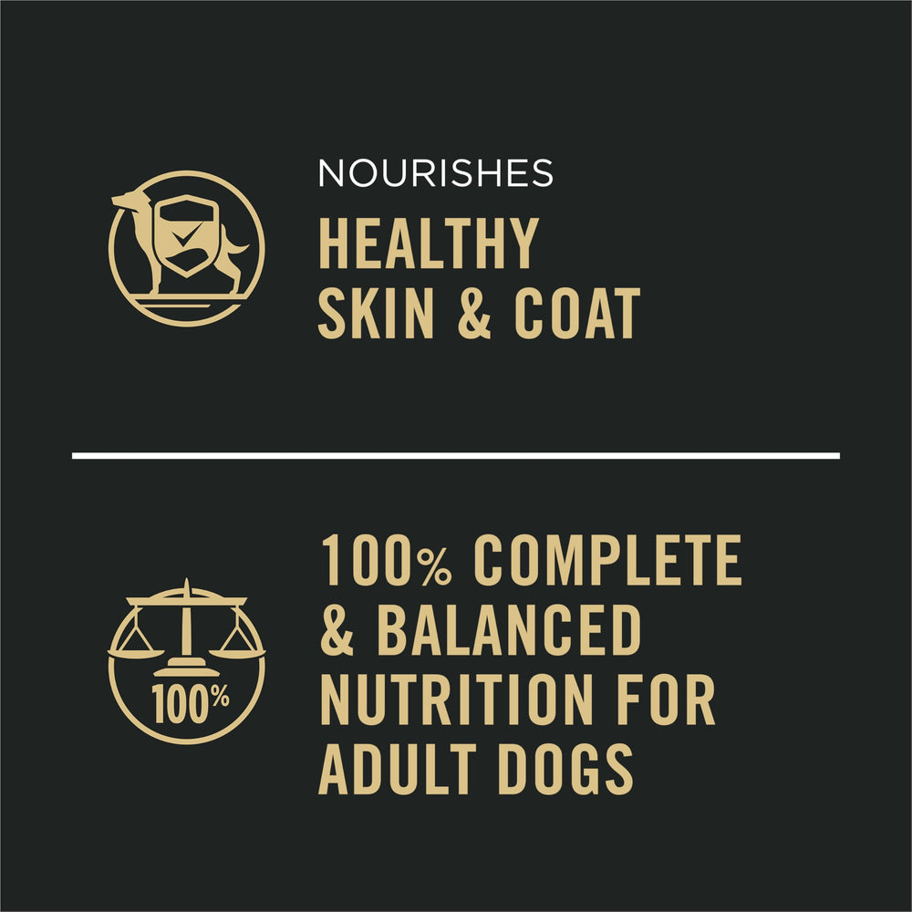 Purina Pro Plan Pate haute teneur proteique, aide a maintenir la masse musculaire.