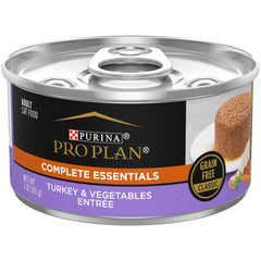 Purina Pro Plan Dinde et Légumes, conserve, texture crémeuse pour chats adultes.