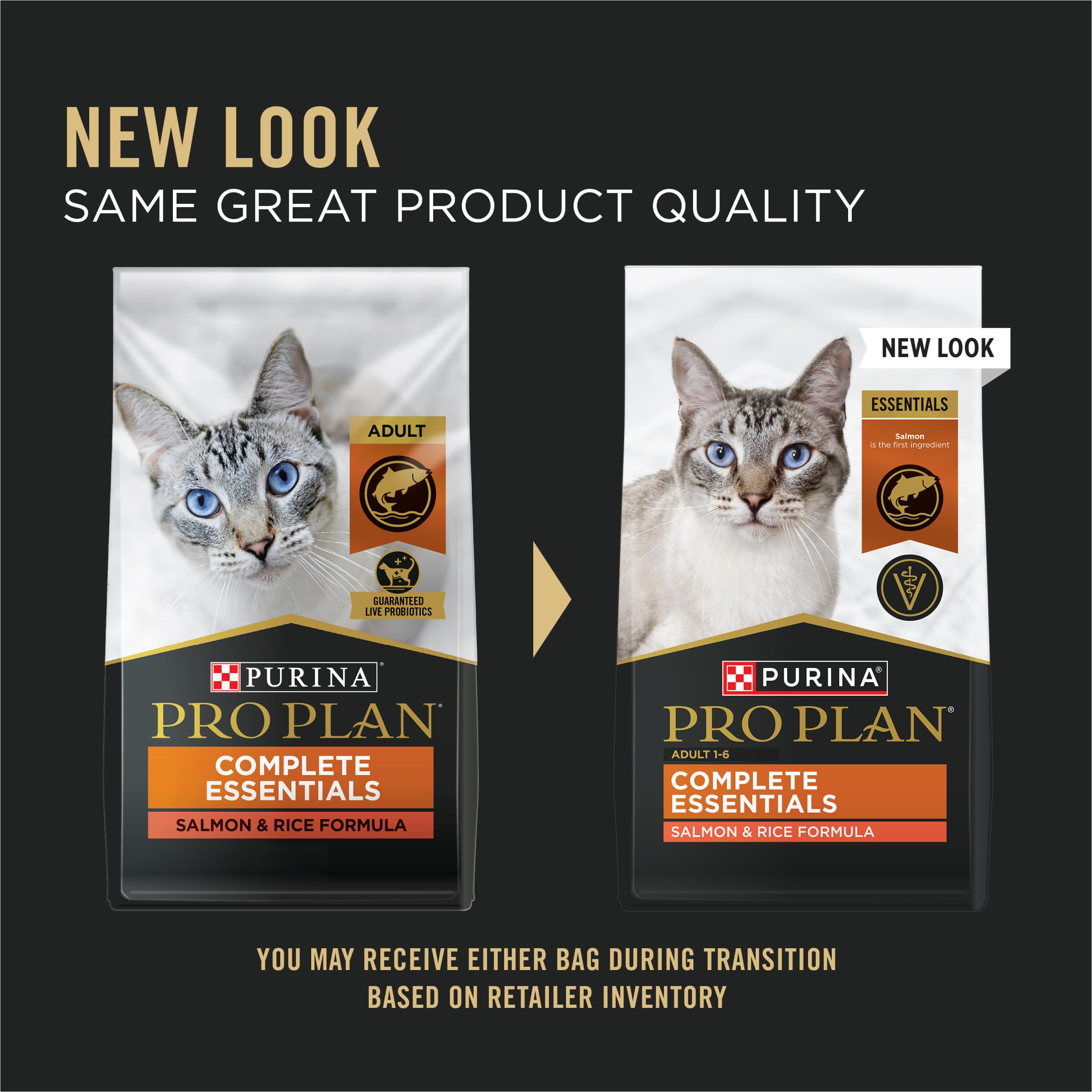 Purina Pro Plan haute-protein saumon-riz, bol – croquant appétissant et goût prononcé.
