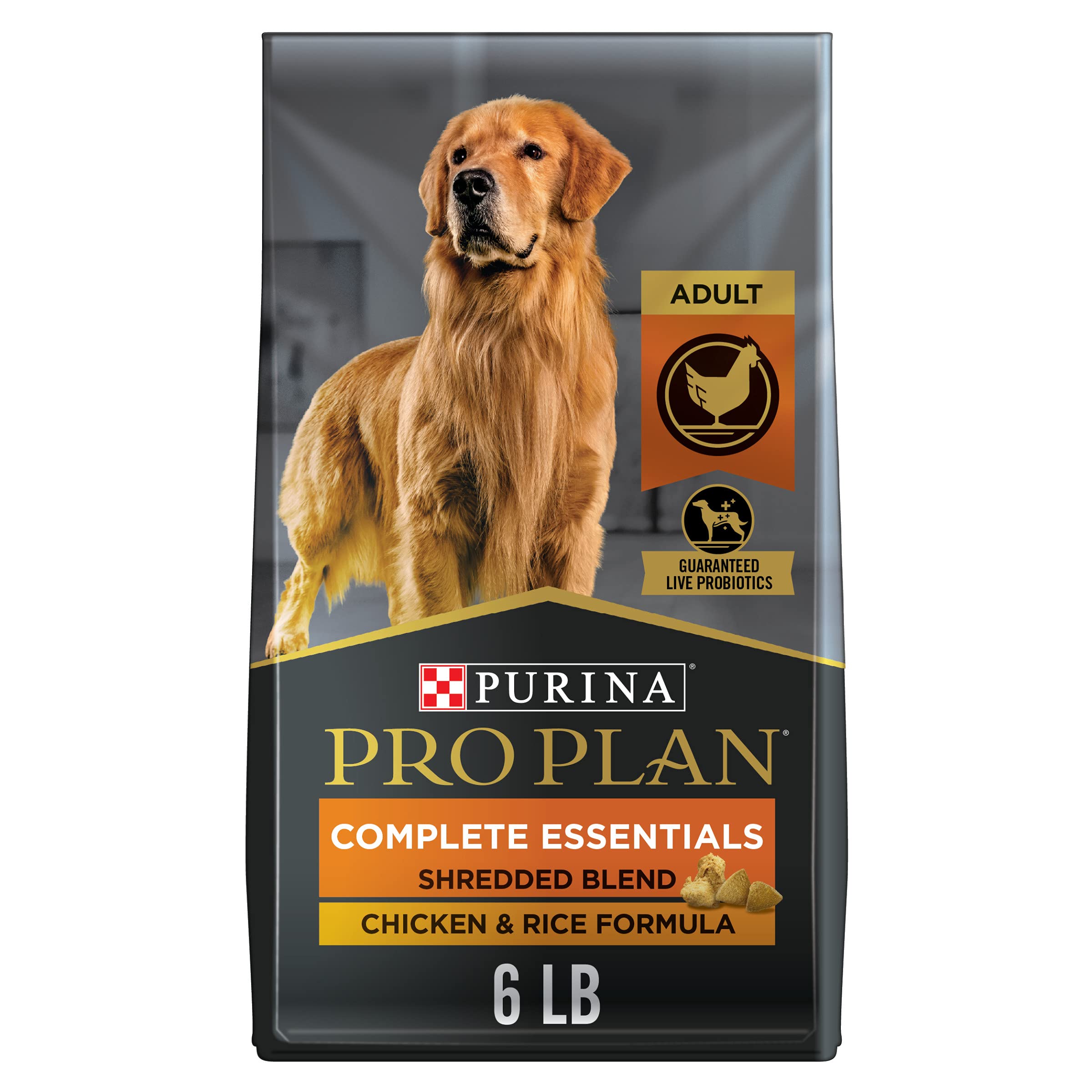 Purina Pro Plan haute proteine - croquettes et morceaux, texture appreciee pour chien