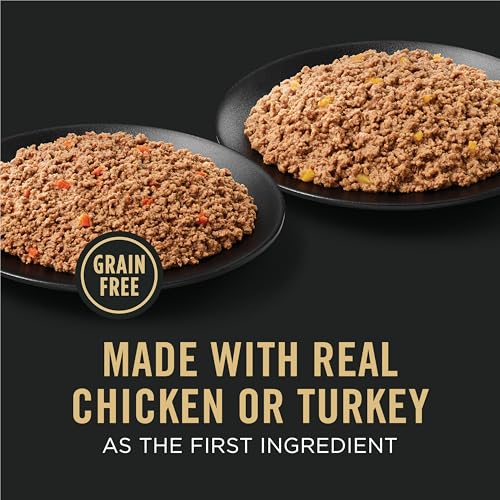 Purina Pro Plan ingrédients réels poulet, texture tendre et protéines de qualité.