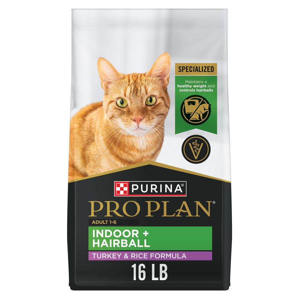 Purina Pro Plan Intérieur avec dinde et riz, sac de 7,3 kg, pour le maintien du poids sain.