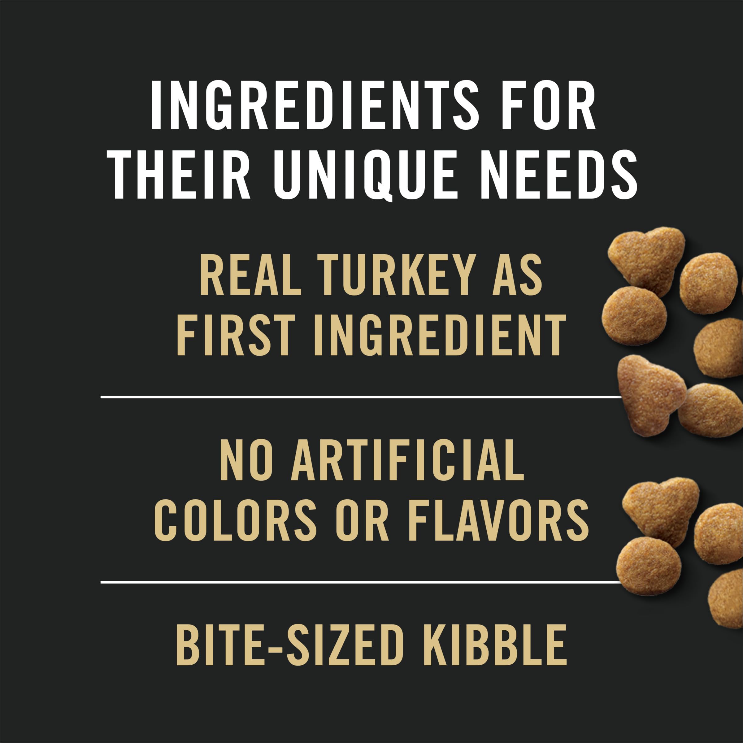 Nutrition complète et équilibrée pour chat adulte sans colorants artificiels.