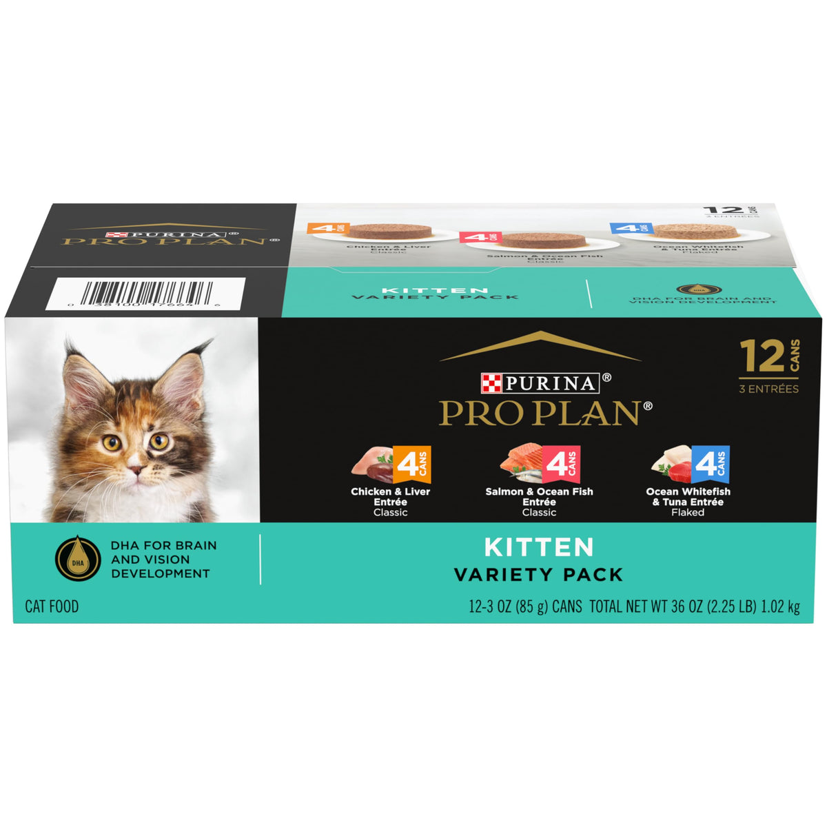 Purina Pro Plan Kitten Wet poulet pate – goût apprécié et digestion facile.