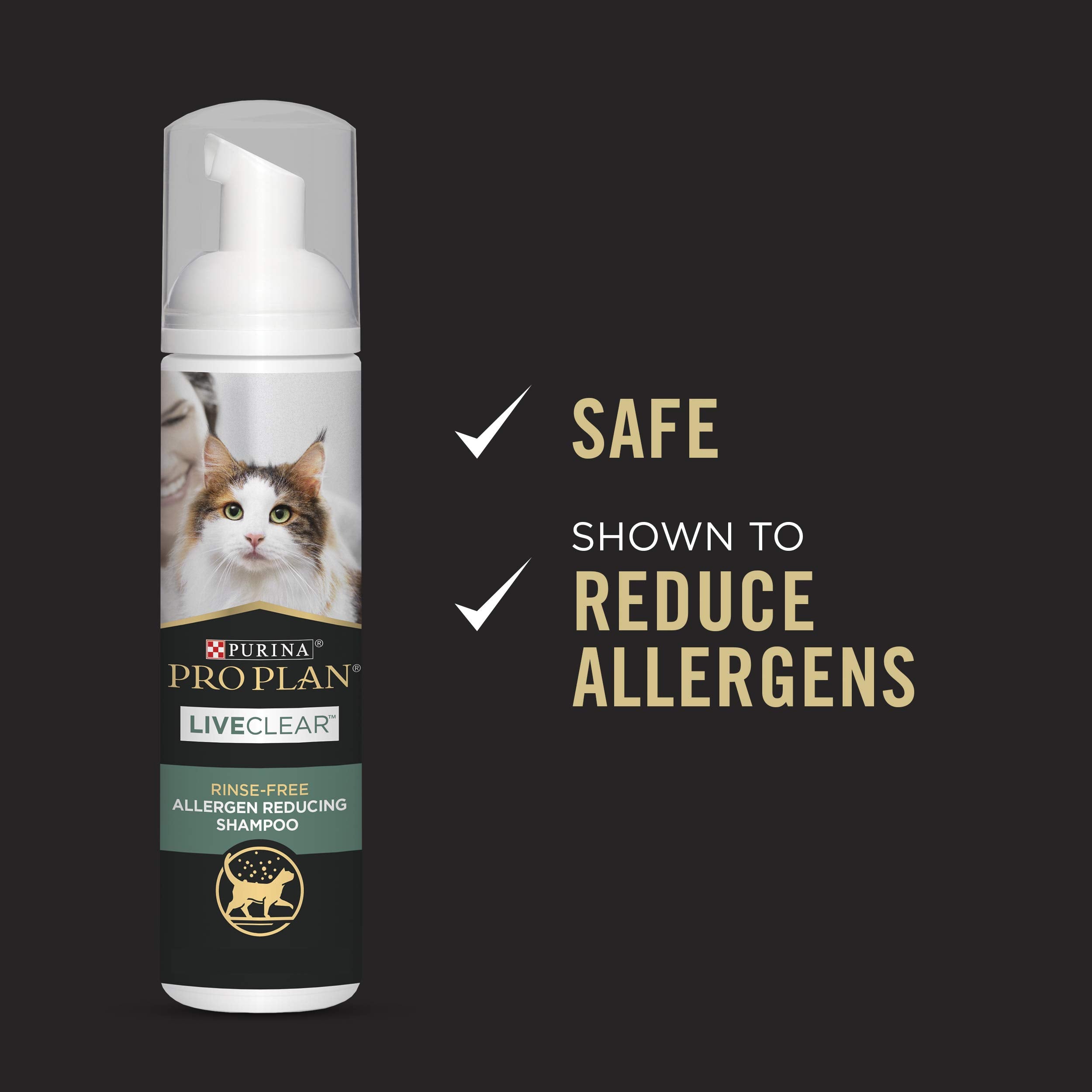 Purina Pro Plan LIVECLEAR hypoallergenique chat, formulation douce pour le pelage.
