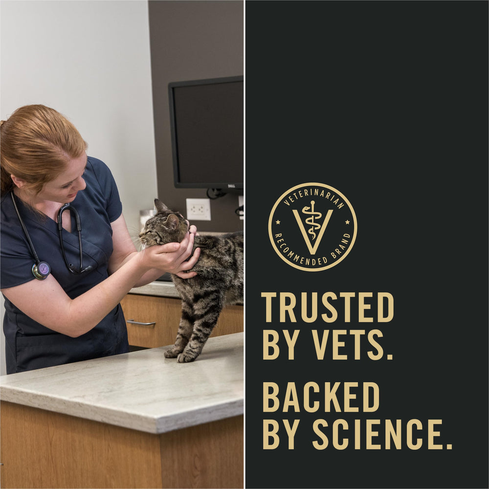 Formule à faible teneur en graisses adaptée au régime Purina LiveClear.