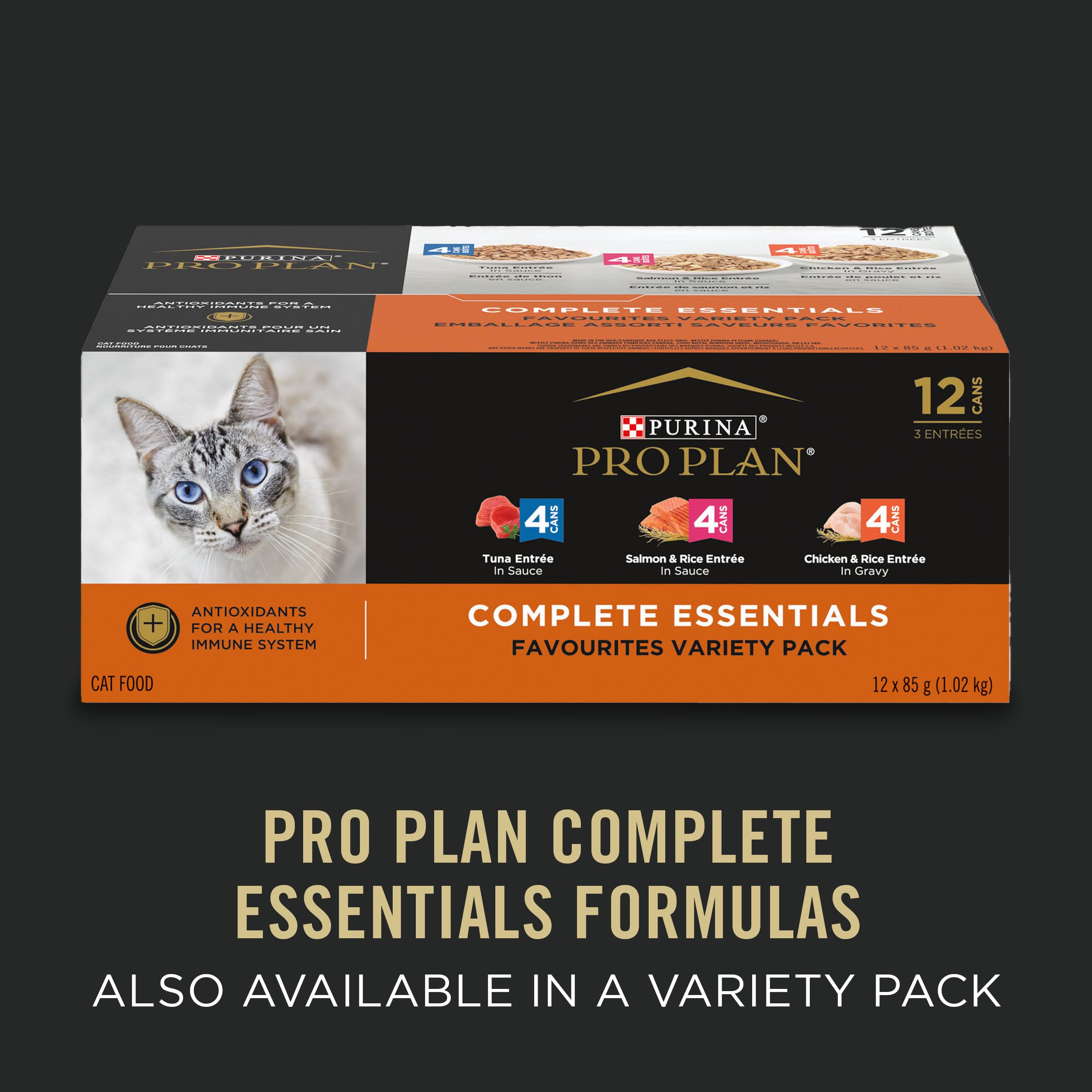 Purina Pro Plan – nutrition complète et équilibrée pour chat adulte.