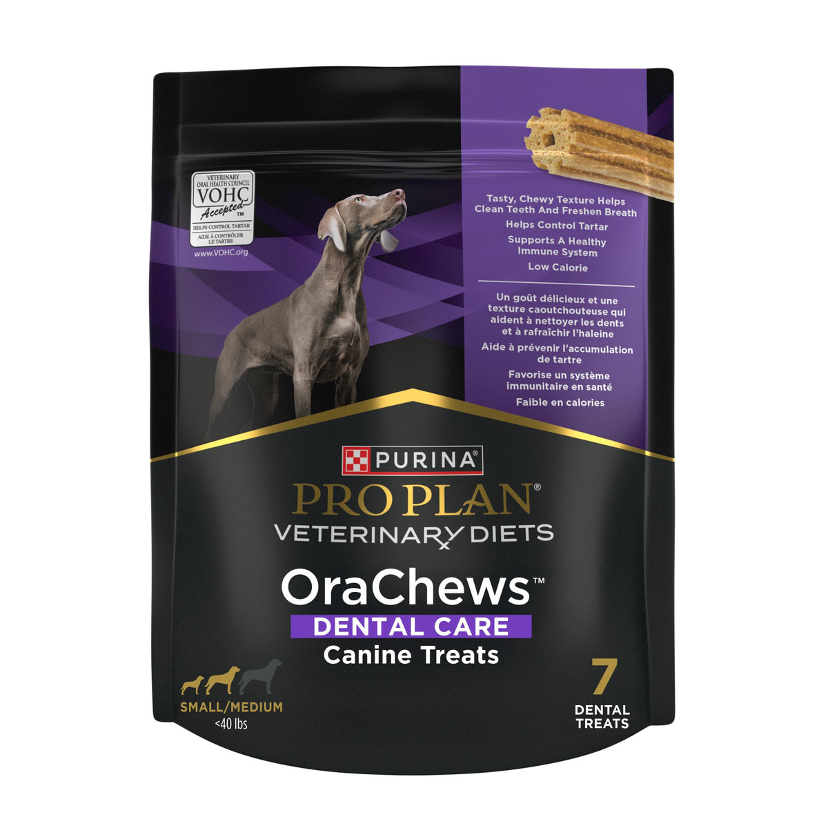 Purina Pro Plan OraChews, paquet dentaires, aide potentiellement à l'haleine fraîche