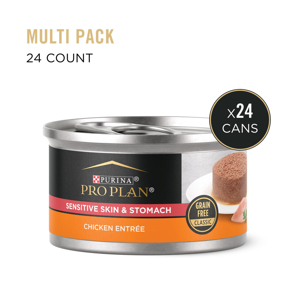Purina Pro Plan pack de 24 boîtes 3 oz pour alimentation pratique.