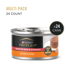 Purina Pro Plan pack de 24 boîtes 3 oz pour alimentation pratique.