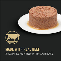 Purina Pro Plan Pâté grain-free – boeuf et carottes, arôme appétissant.