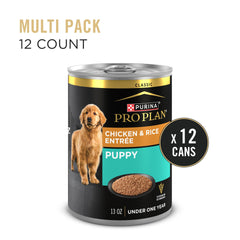 Purina Pro Plan Pâté Chiots Poulet Riz : couleur naturelle des ingrédients.