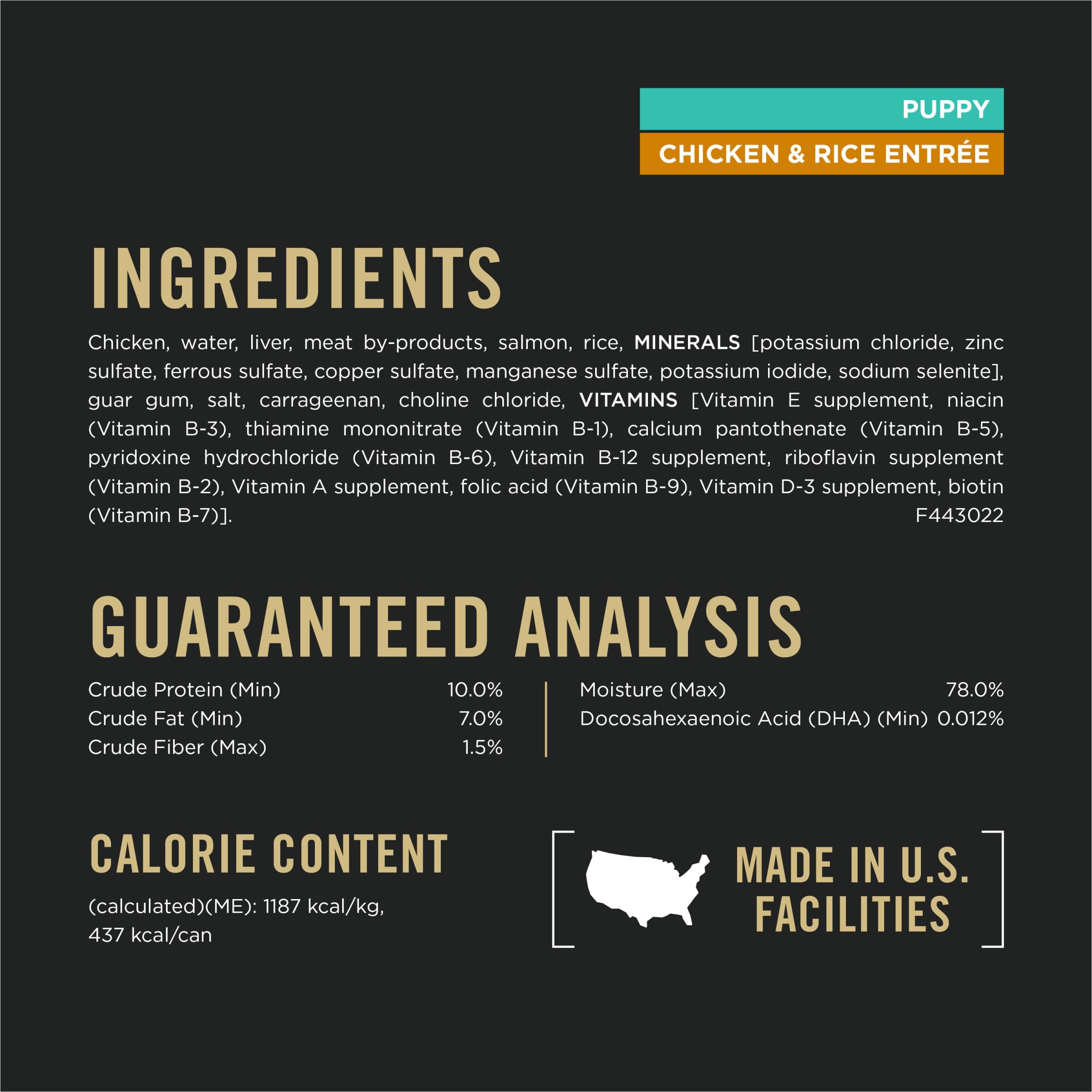 Purina Pro Plan Pâté Chiots Poulet Riz : arôme appétissant pour chiot enthousiaste.