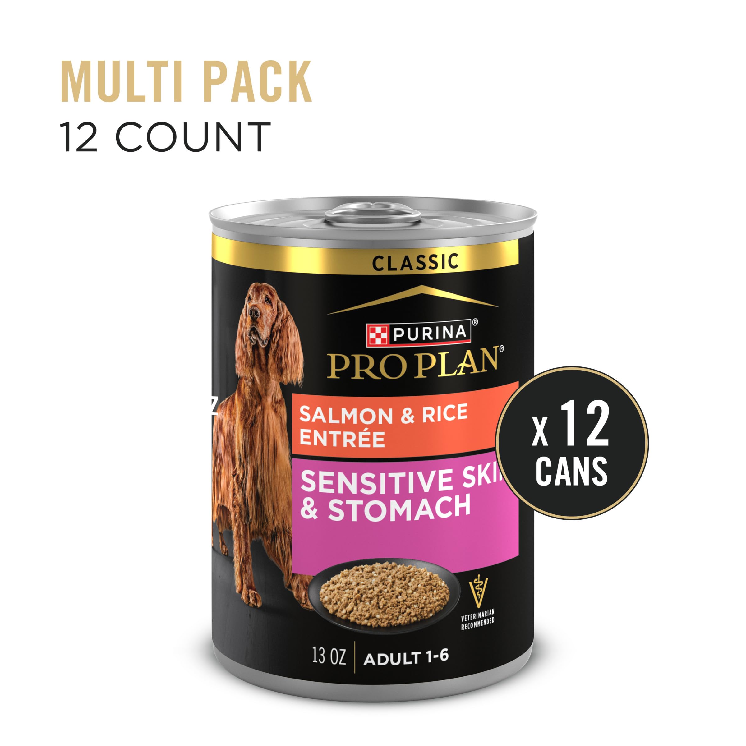 Purina Pro Plan Pâté Saumon-Riz dans bol prêt à servir.