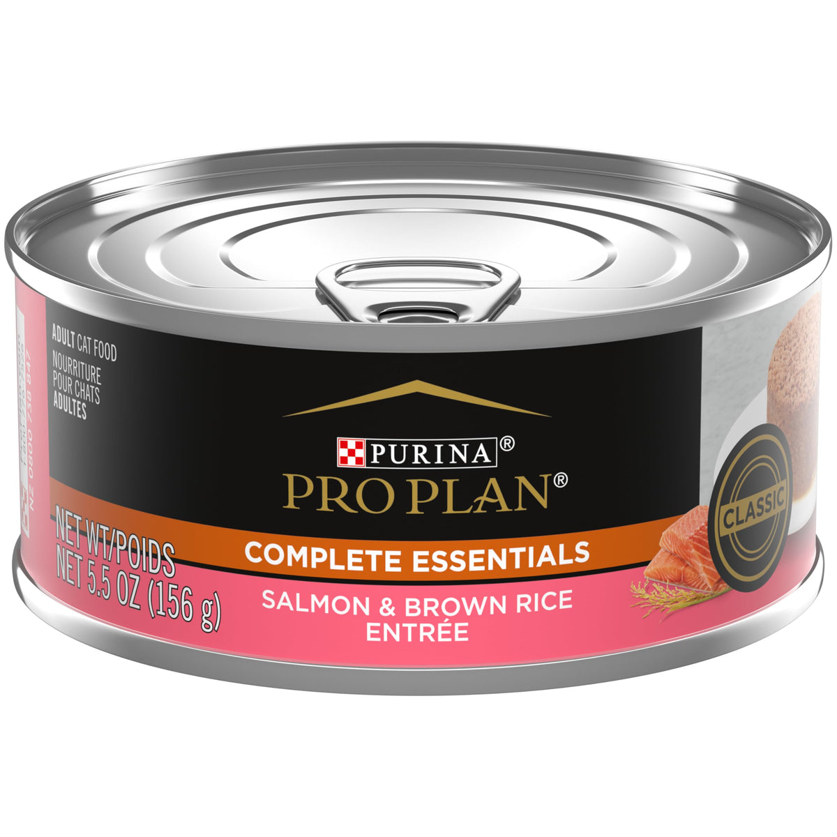 Purina Pro Plan Pâté Saumon-Riz, texture crémeuse idéale pour le repas quotidien.