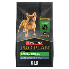 Purina Pro Plan Petit Chien croquettes Lamb et riz, texture croquante et savoureuse