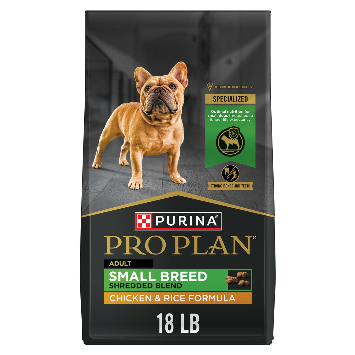 Purina Pro Plan Petit Chien poulet-riz, morceaux effilochés pour texture attrayante