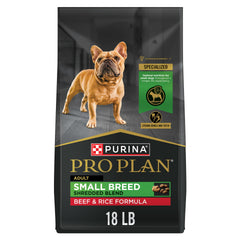 Purina Pro Plan Petite Race boeuf riz croquettes pour petits chiens actifs