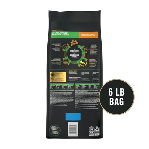 Purina Pro Plan Petite Race sac 6 lb, format pratique pour l’alimentation quotidienne.