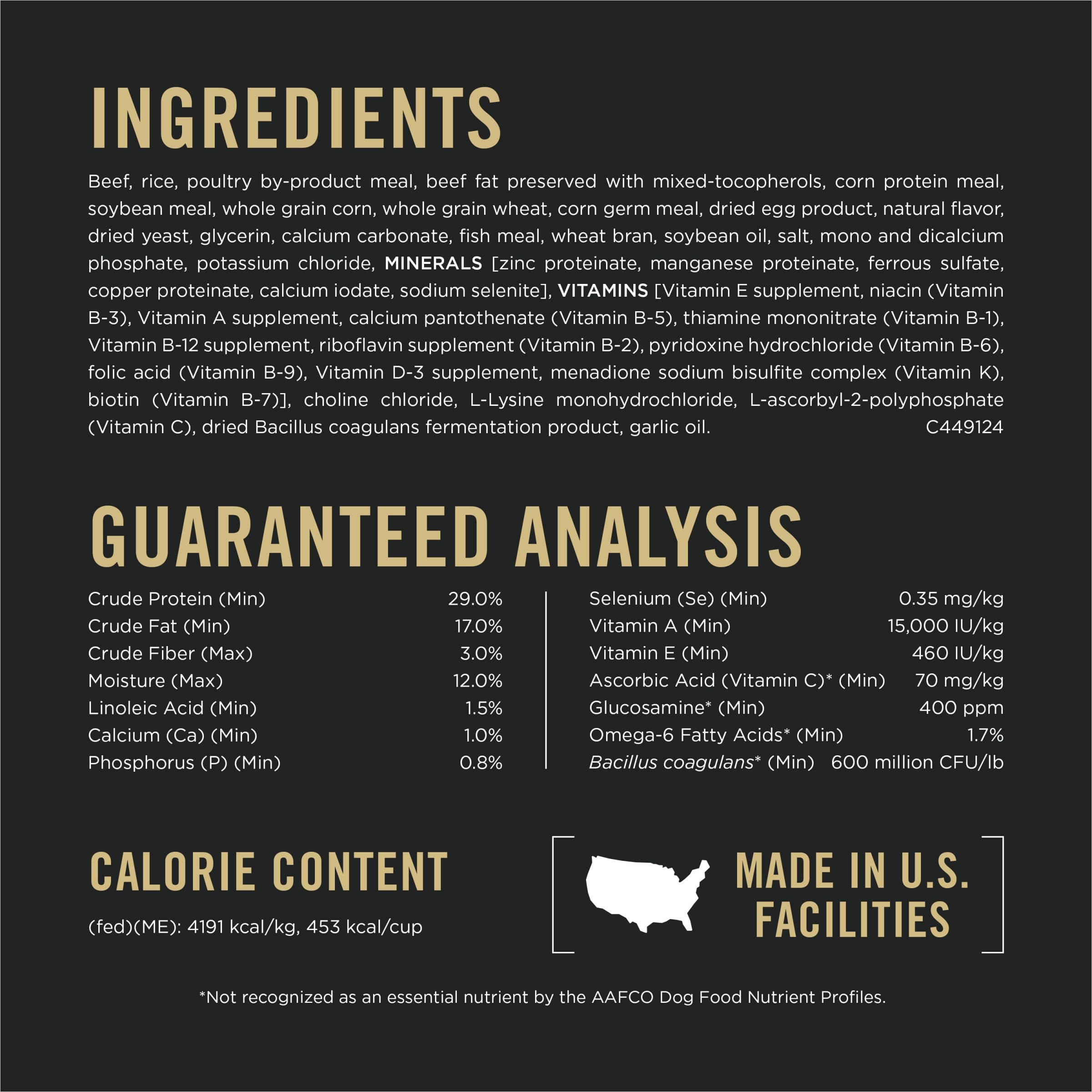 Purina Pro Plan Petite Race, oméga-6 et vitamine A pour peau et pelage.
