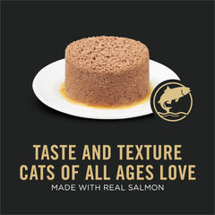 Purina Pro Plan Saumon Pâté Entree, premier ingrédient saumon, saveur naturelle.